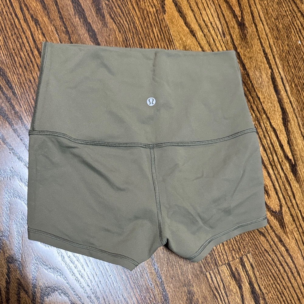 lululemon athletica Olive High Waist Shorts